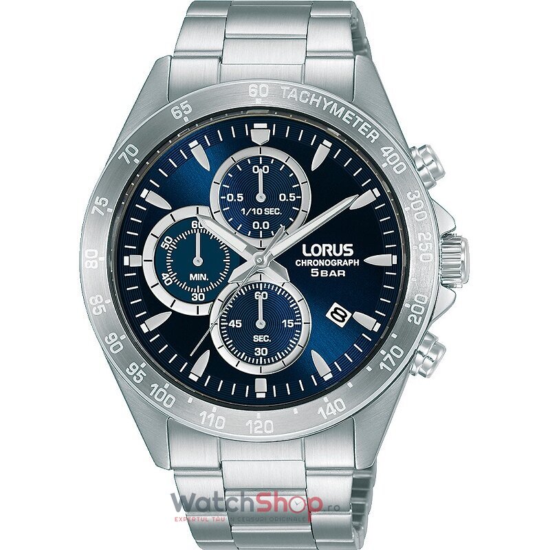 Ceas Original Lorus Barbatesc Sport Albastru RM365GX9 Cronograf Quartz cu Comanda Online