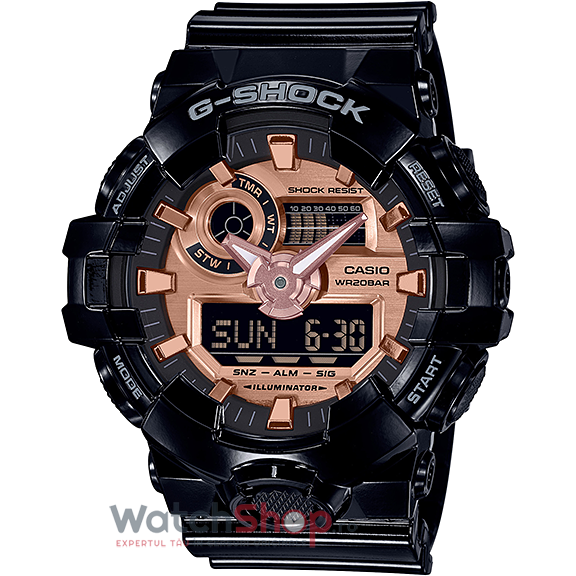 Ceas Outdoor Barbatesc Casio G-Shock GA-700MMC-1AER Aur roz Quartz Original cu Comanda Online