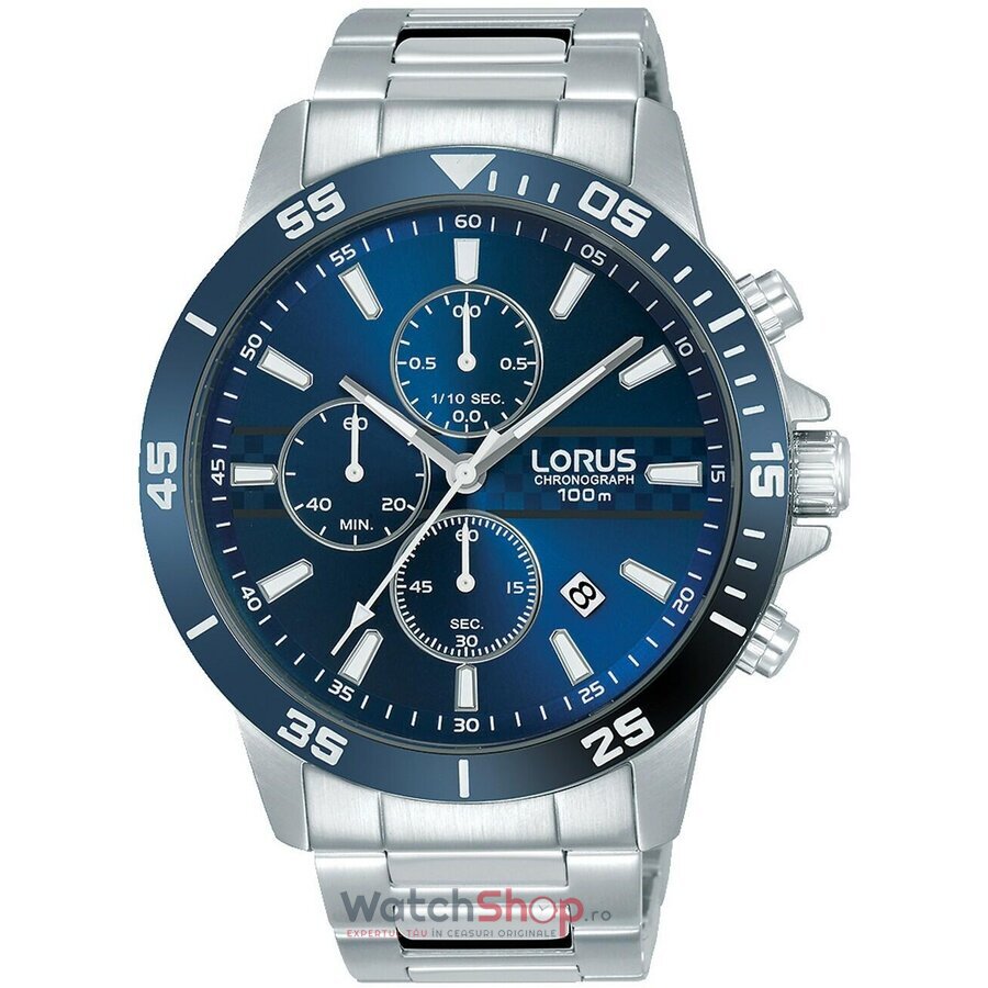 Ceas Sport Barbatesc Lorus by Seiko s RM303FX9 Cronograf Albastru Quartz Original cu Comanda Online