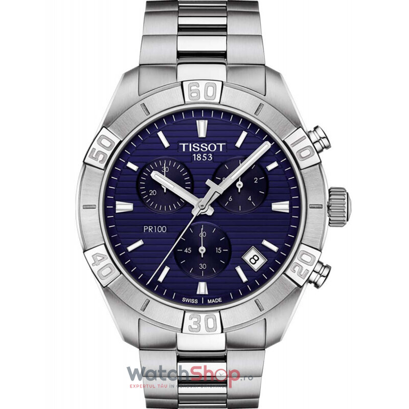 Ceas Tissot Original Barbatesc Lux Albastru T- T101.617.11.041.00 PR 100 Cronograf Quartz cu Comanda Online