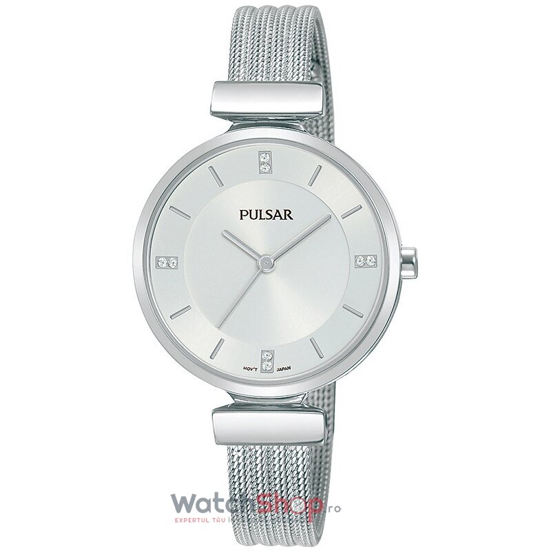 Ceas de Dama Pulsar Fashion de Mana Argintiu PH8467X1 Quartz cu Comanda Online