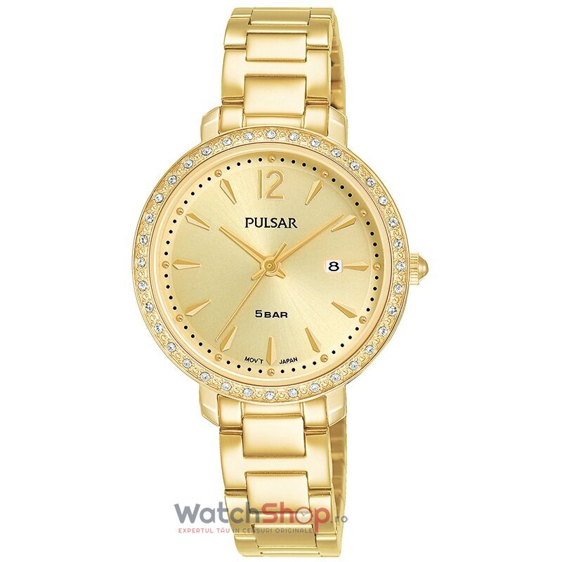 Ceas de Dama Pulsar Fashion de Mana Auriu PH7516X1 Quartz cu Comanda Online